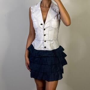 White and Blue Dress